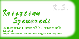 krisztian szemeredi business card